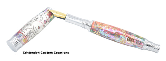 Franck Muller Conquistador Watch Parts with Superlative Abalone Seashell - Jr. Morgan Fountain Pen