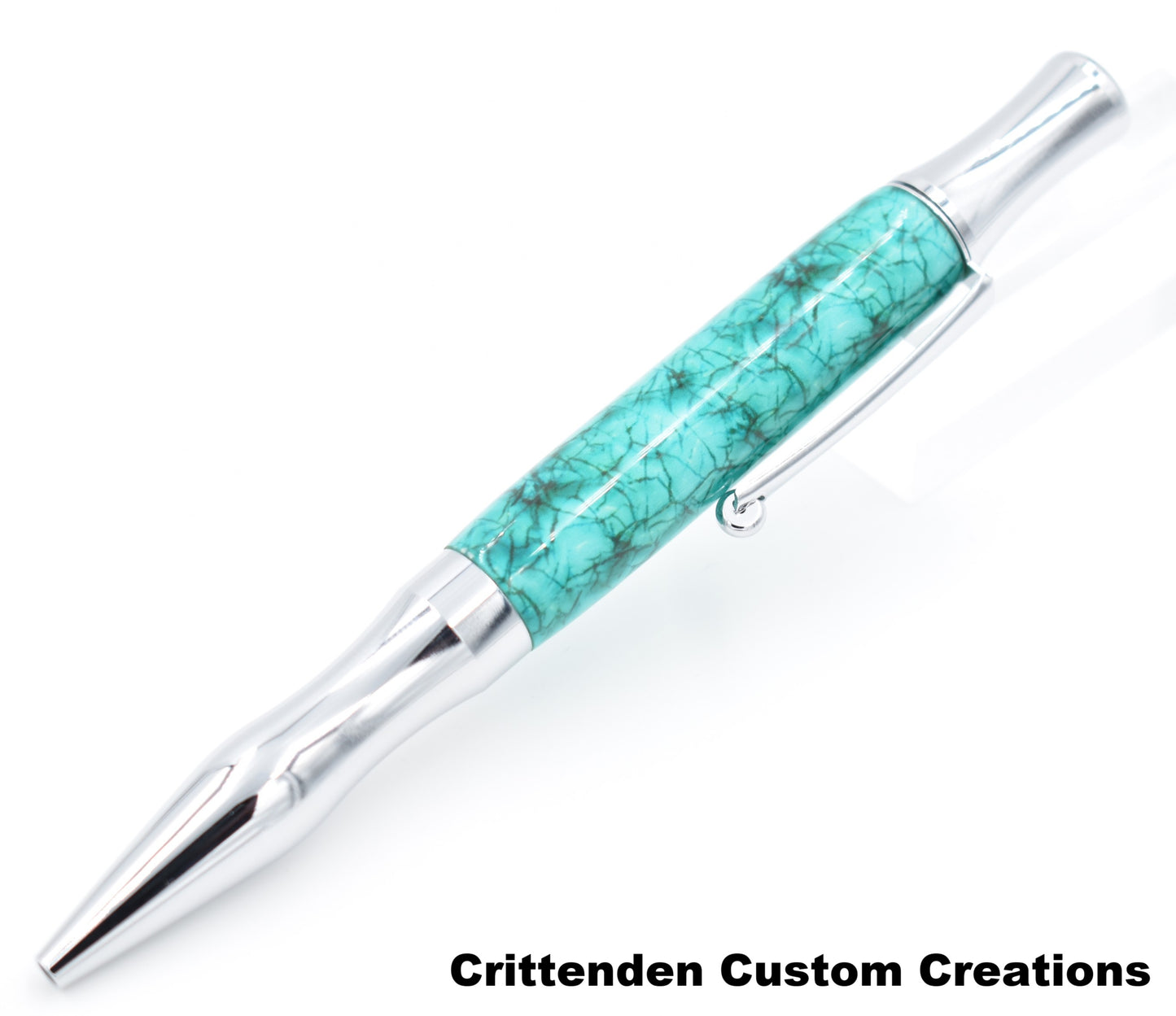 Custom Cast Faux Turquoise  - Virage Ballpoint Twist Pen