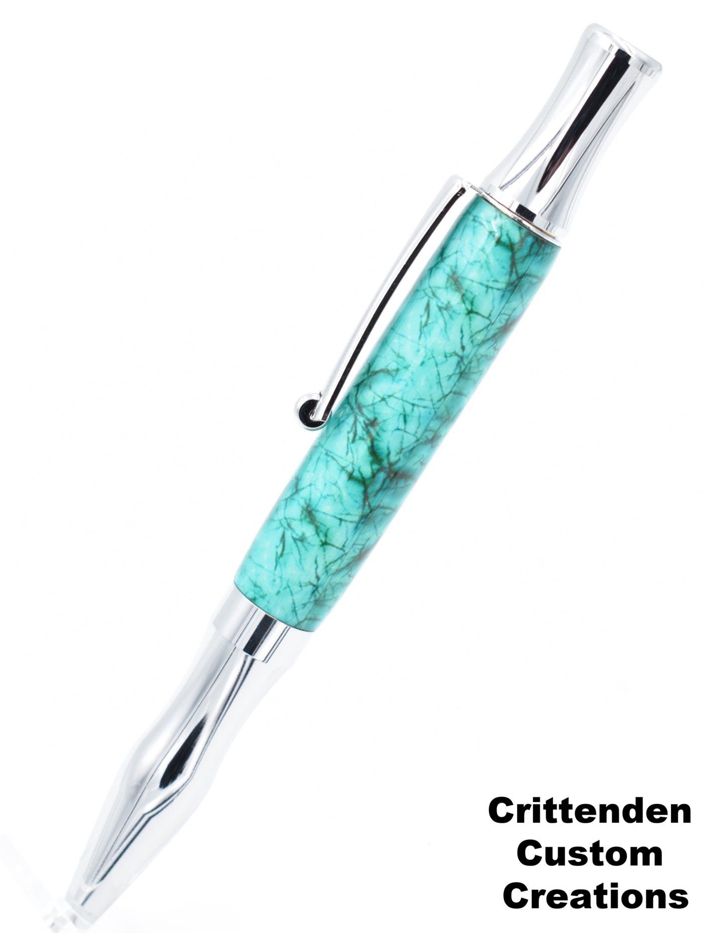 Custom Cast Faux Turquoise  - Virage Ballpoint Twist Pen