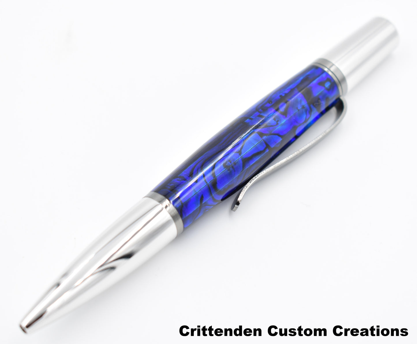 Dark Blue Abalone - Ares Twist Ballpoint Pen